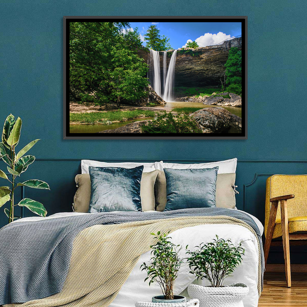 Noccalula Falls Waterfall in Daylight Wall Art