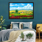 Tuscan Poppy Field Wall Art