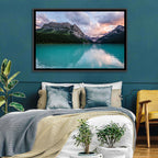 Turquoise Sunset at Lake Louise Wall Art