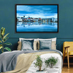 Reykjavik City Hall at Blue Hour Wall Art