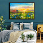 Sunset Wildflower Meadow Wall Art