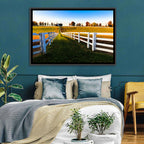 Kentucky Horse Farm at Golden Hour Wall Art