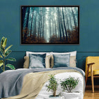 Misty Pine Forest Wall Art