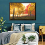 Foggy Autumn Forest Wall Art