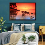 Brac Island Fiery Sunset Wall Art