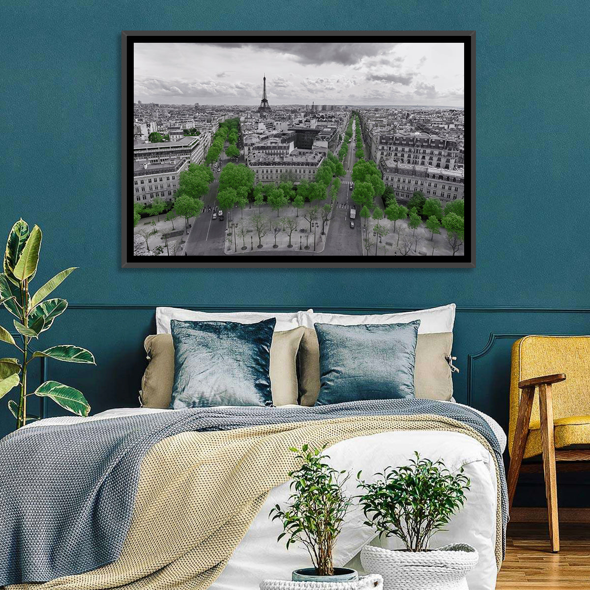 Champs Elysees, Paris Wall Art in a room, landscape