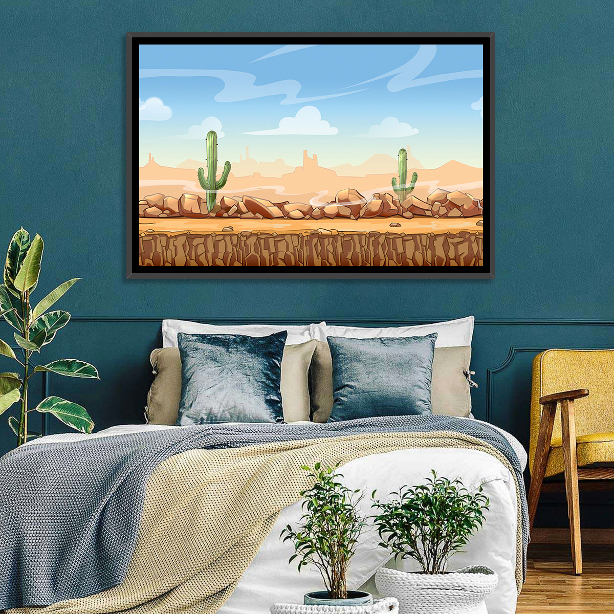 Digital Desertscape Wall Art