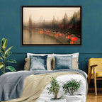 Foggy Moscow Kremlin at Dusk Wall Art