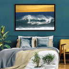 Windsurfer at Golden Wave Wall Art