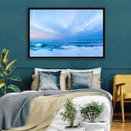 Frozen Blue Seascape Wall Art
