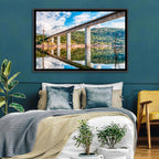Lake Omodeo Concrete Bridge Wall Art