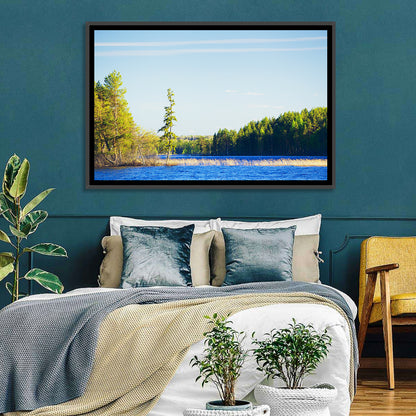 Summer Forest Lake Wall Art