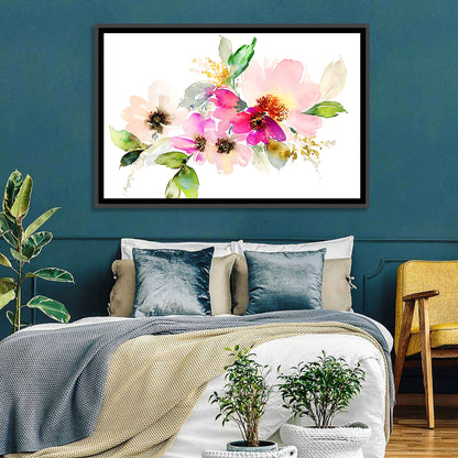 Floral Petals Watercolor Wall Art