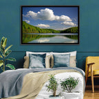 Plitvice Forest Lake Scene Wall Art