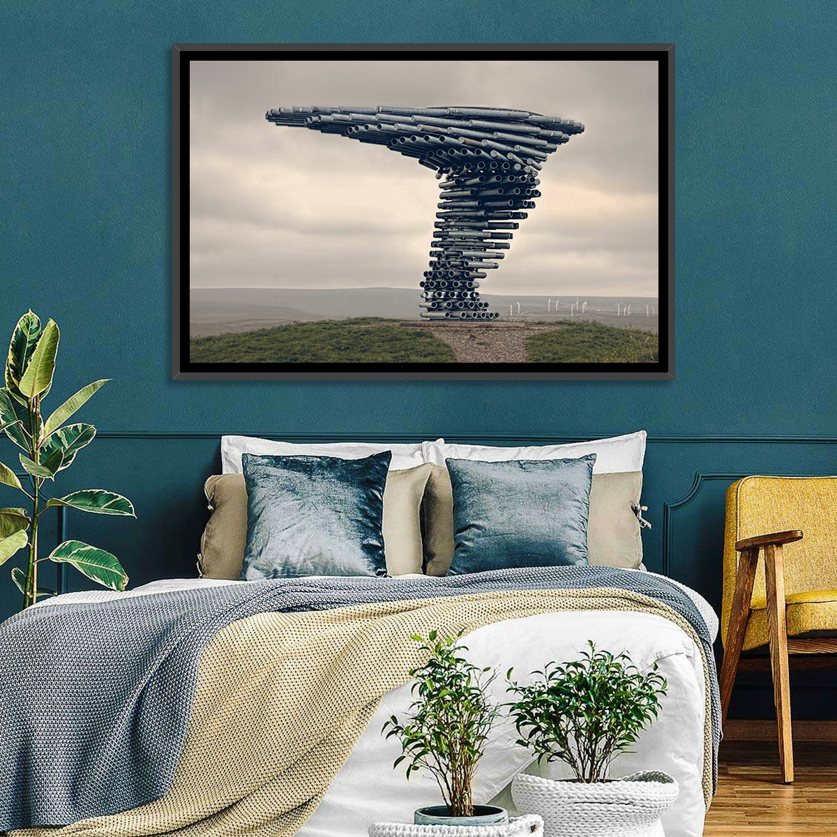 Singing Ringing Tree on Grassy Hill Wall Art