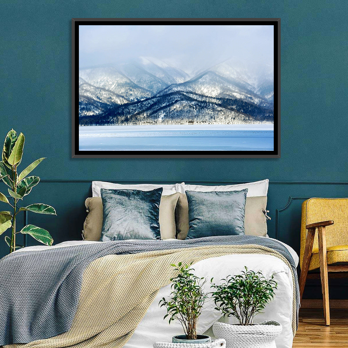 Mountainous Lake Kussharo Wall Art