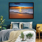Sun Flare Beach Sunrise Wall Art