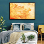 Golden Waving Cloth Abstract Wall Art
