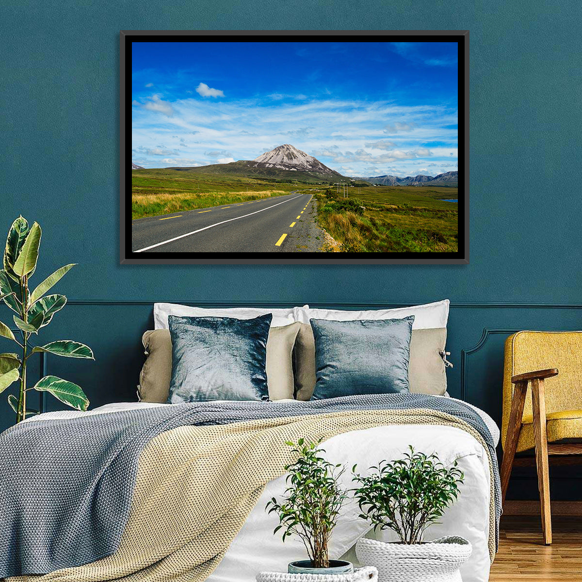 Mount Errigal Road Wall Art in a room, landscape