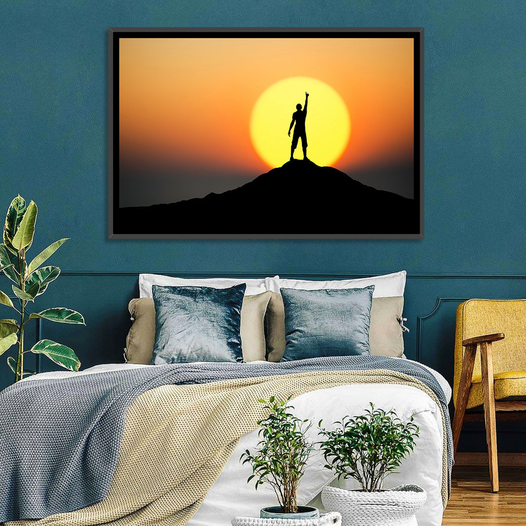 Champion Silhouette at Sunset Wall Art