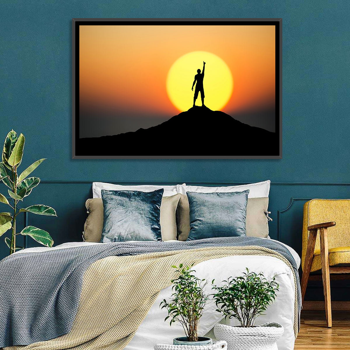 Champion Silhouette at Sunset Wall Art