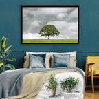 Solitary Oak in Meadow Wall Art