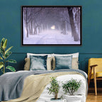 Kuressaare Park Snowy Path Wall Art
