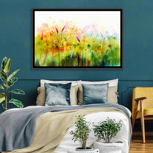 Watercolor Cosmos Flowers Wall Art