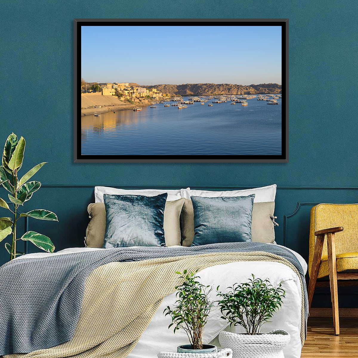 Lake Nasser Harbor View Wall Art