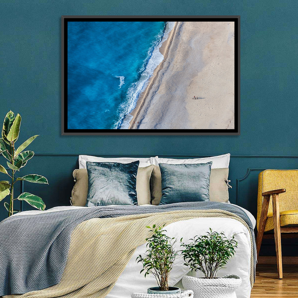 Myrtos Beach Aerial View Wall Art