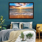 Golden Beach Sunrise Wall Art