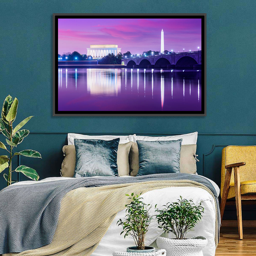 Purple Twilight Washington D.c. Skyline Wall Art