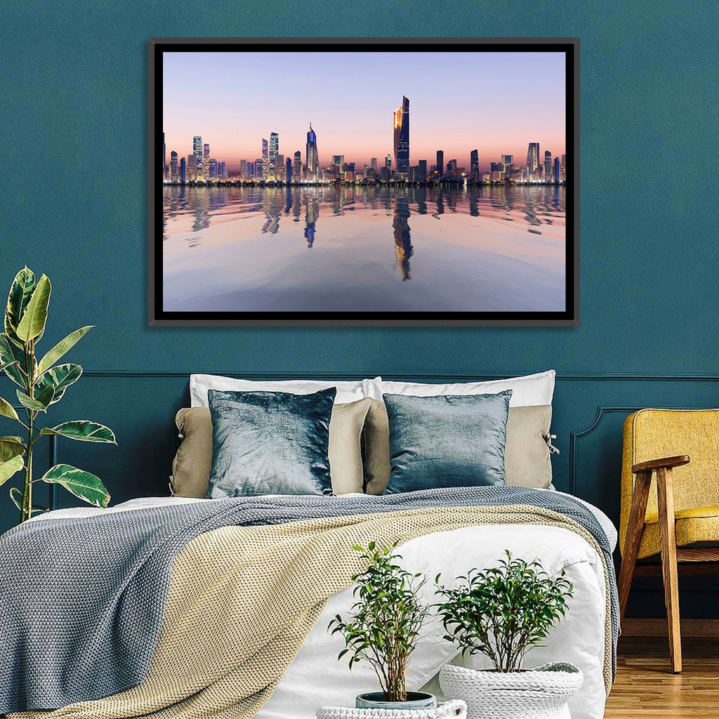 Al Hamra Tower Twilight Skyline Wall Art