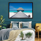 Maldives Turquoise Pier Wall Art