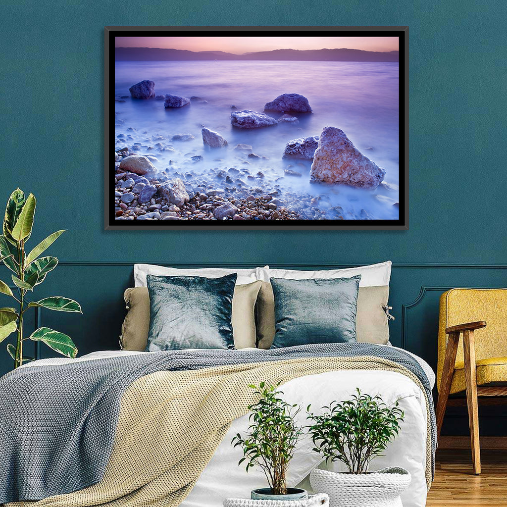 Dead Sea Salt Rocks at Dawn Wall Art