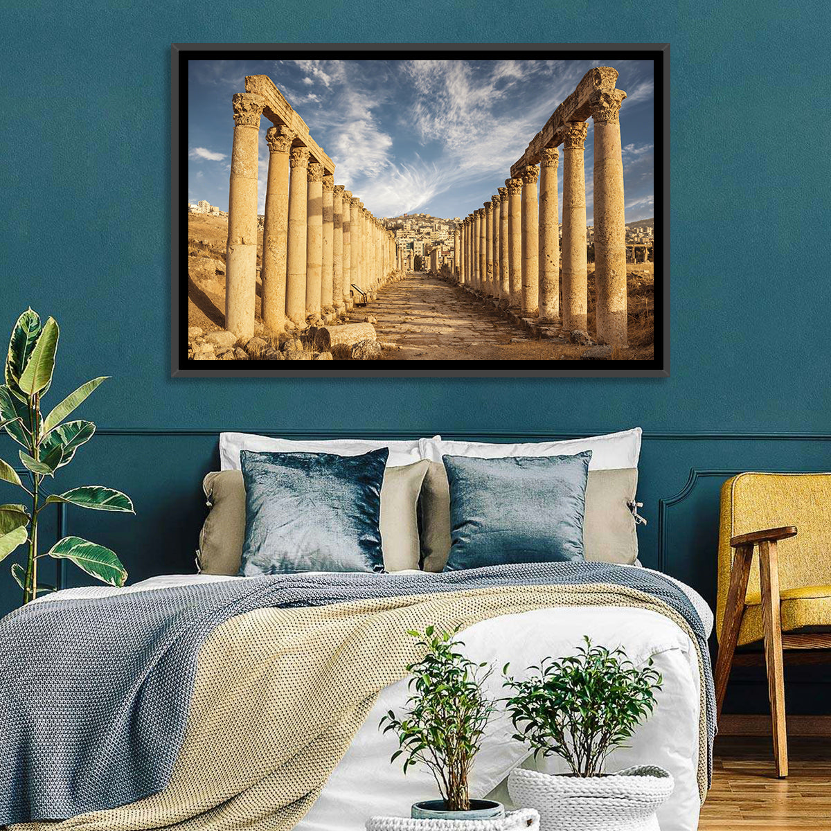 Cardo Maximus, Jerash Wall Art in a room, landscape