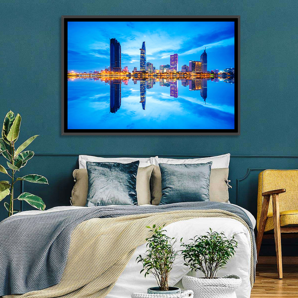 Ho Chi Minh City Skyline at Twilight Wall Art
