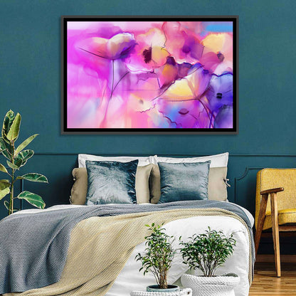 Tulip Flowers Abstract Wall Art