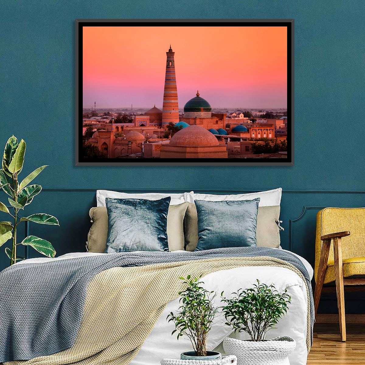 Islam Khoja Minaret, Khiva Wall Art in a room, landscape