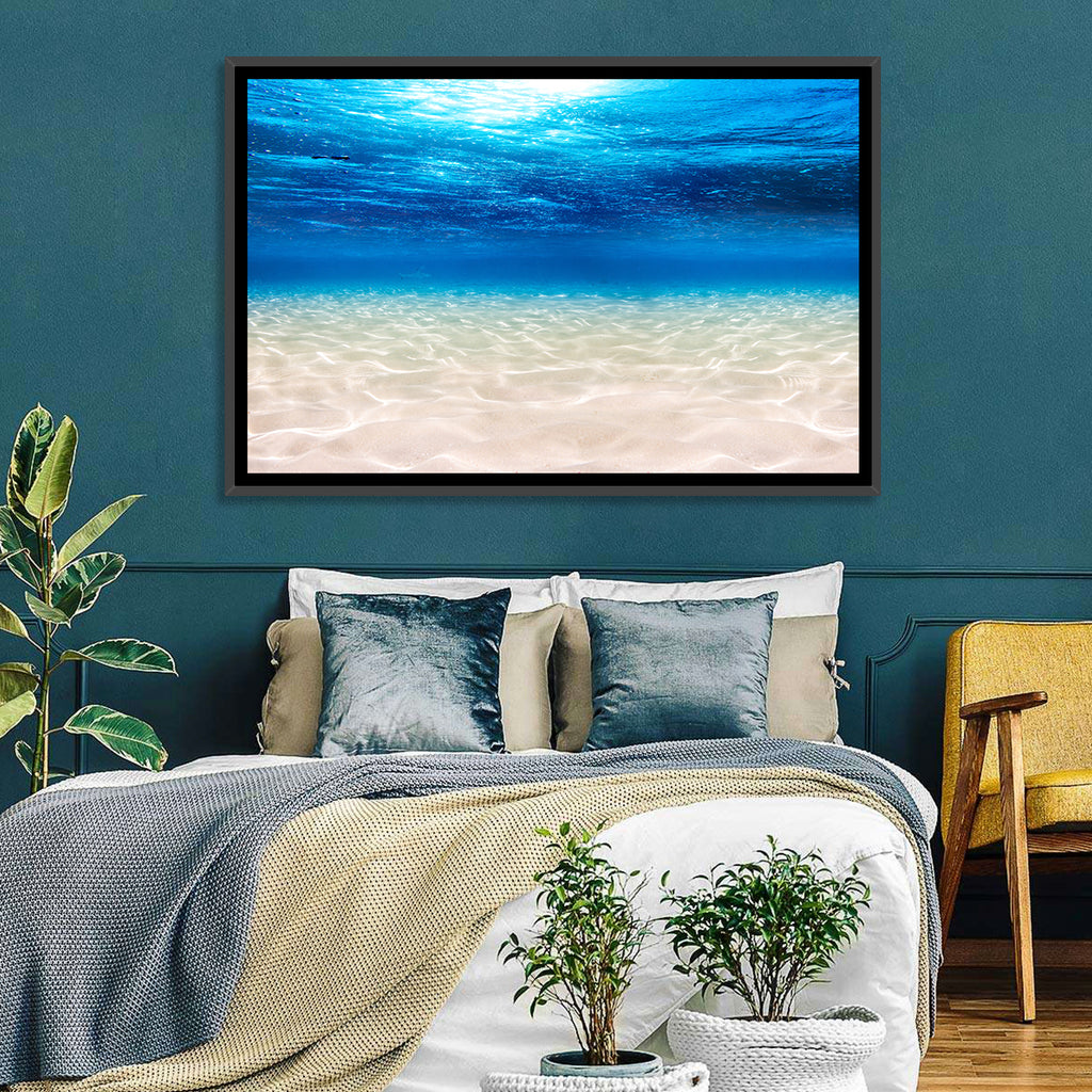 Sunlit Sandy Seabed Wall Art