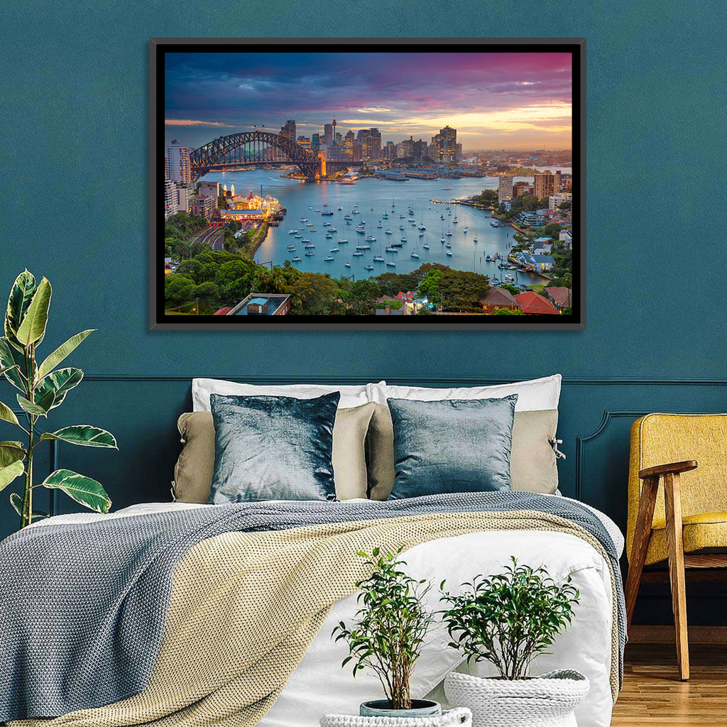 Sydney Harbour Sunset Wall Art