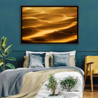 Golden Hour Camel Caravan Wall Art