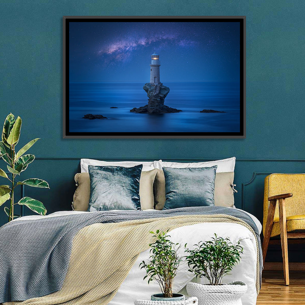 Tourlitis Lighthouse Nightscape Wall Art