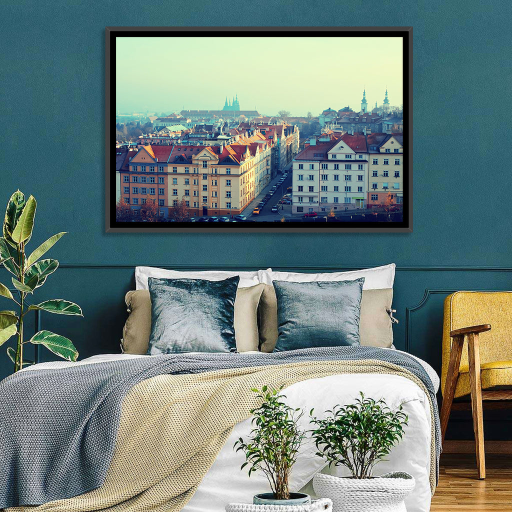 Prague Rooftops with St. Vitus Cathedral Wall Art