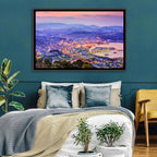 Sasebo Downtown Twilight Harbor Wall Art