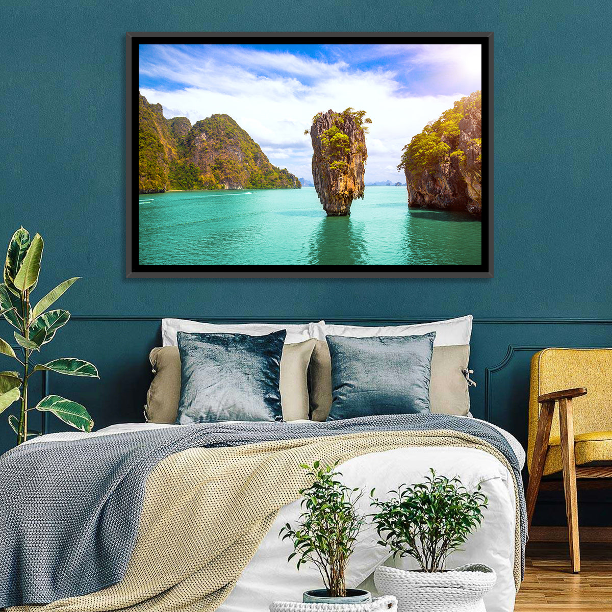 Khao Phing Kan, Phang Nga Bay Wall Art in a room, landscape