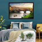 Ponte Vecchio at Golden Hour Wall Art