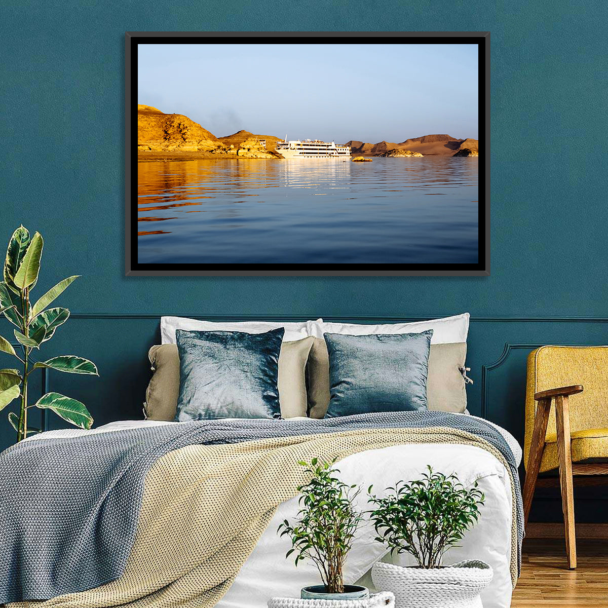 Cruise Ship in Lake Nasser Wall Art