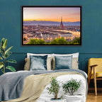 Turin Skyline at Golden Dusk Wall Art
