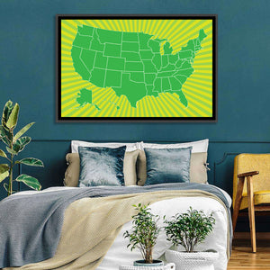 USA Map I Wall Art